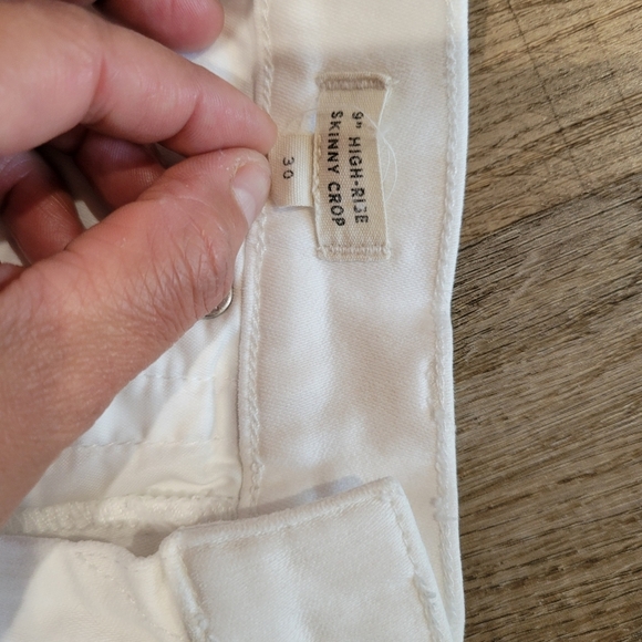 Madewell High Rice Skinny CropThread White Skinny Distressed Jeans - Picture 6 of 13